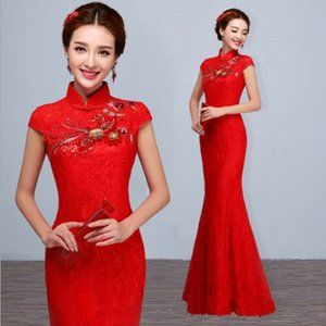 Women's Cheongsam Wedding Gown